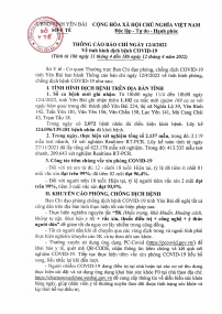 Yên Bái: Số ca mắc COVID-19 tiếp tục giảm với 1.102 ca mắc.