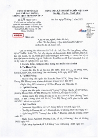 Rà soát các trường hợp liên quan đến bệnh nhân covid- 19 theo các thông báo khẩn