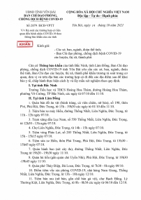 Yêu cầu rà soát các trường hợp liên quan đến bệnh nhân COVID-19 theo thông báo khẩn của các tỉnh