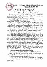 Thông cáo báo chí về tình hình dịch bệnh COVID-19 ngày 31 tháng 12 năm 2021