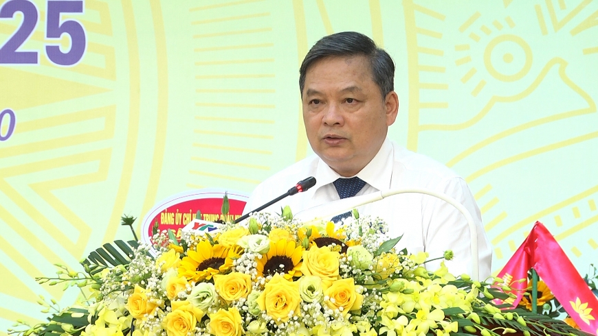 Đồng chí Dương Văn Thống - Phó Bí thư Thường trực Tỉnh ủy phát biểu chỉ đạo tại Đại hội Đảng bộ huyện Trấn Yên lần thứ XXII, nhiệm kỳ 2020 – 2025