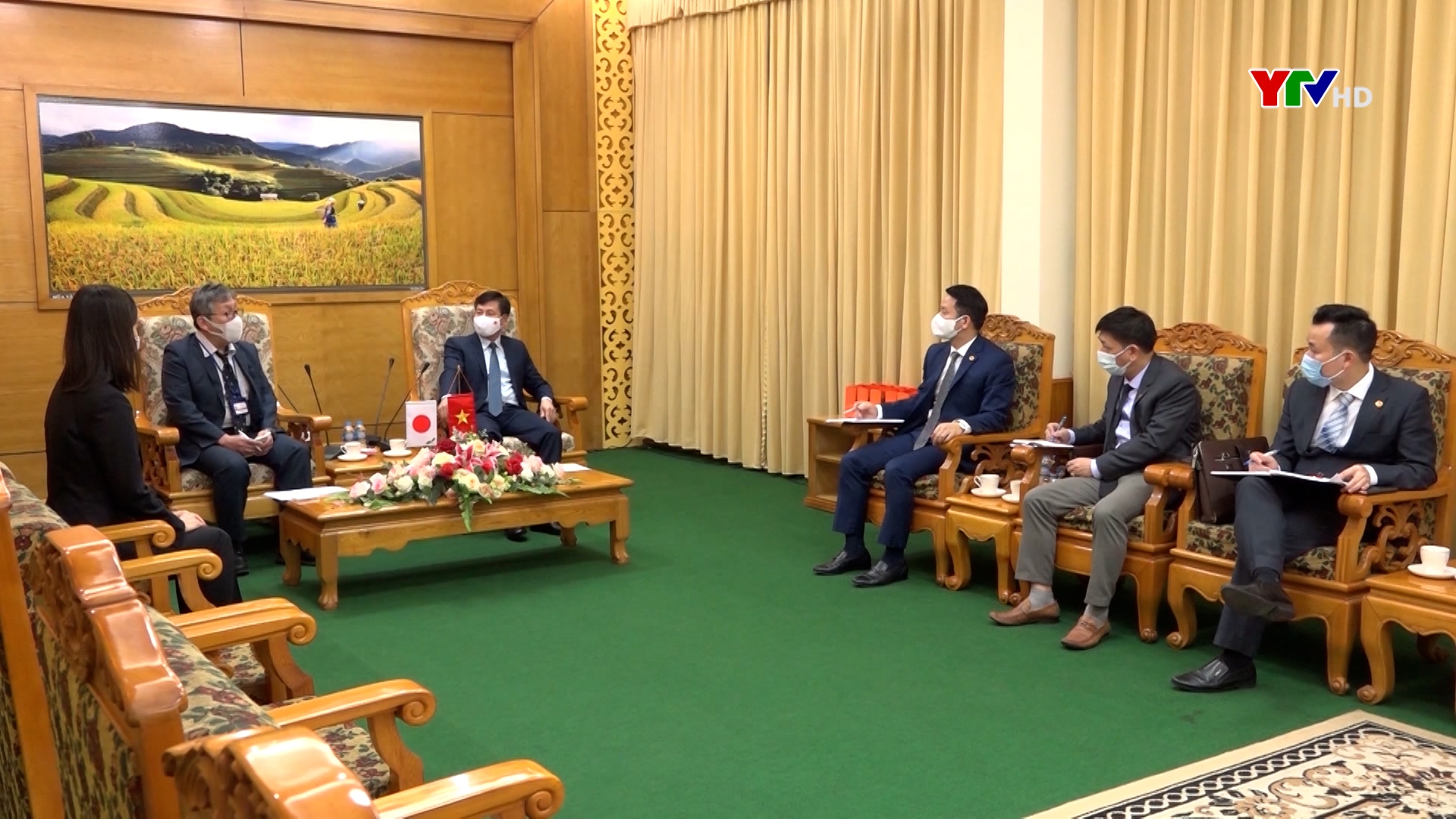 Đoàn công tác của Cơ quan hợp tác quốc tế Nhật Bản tại Việt Nam chào xã giao lãnh đạo tỉnh Yên Bái