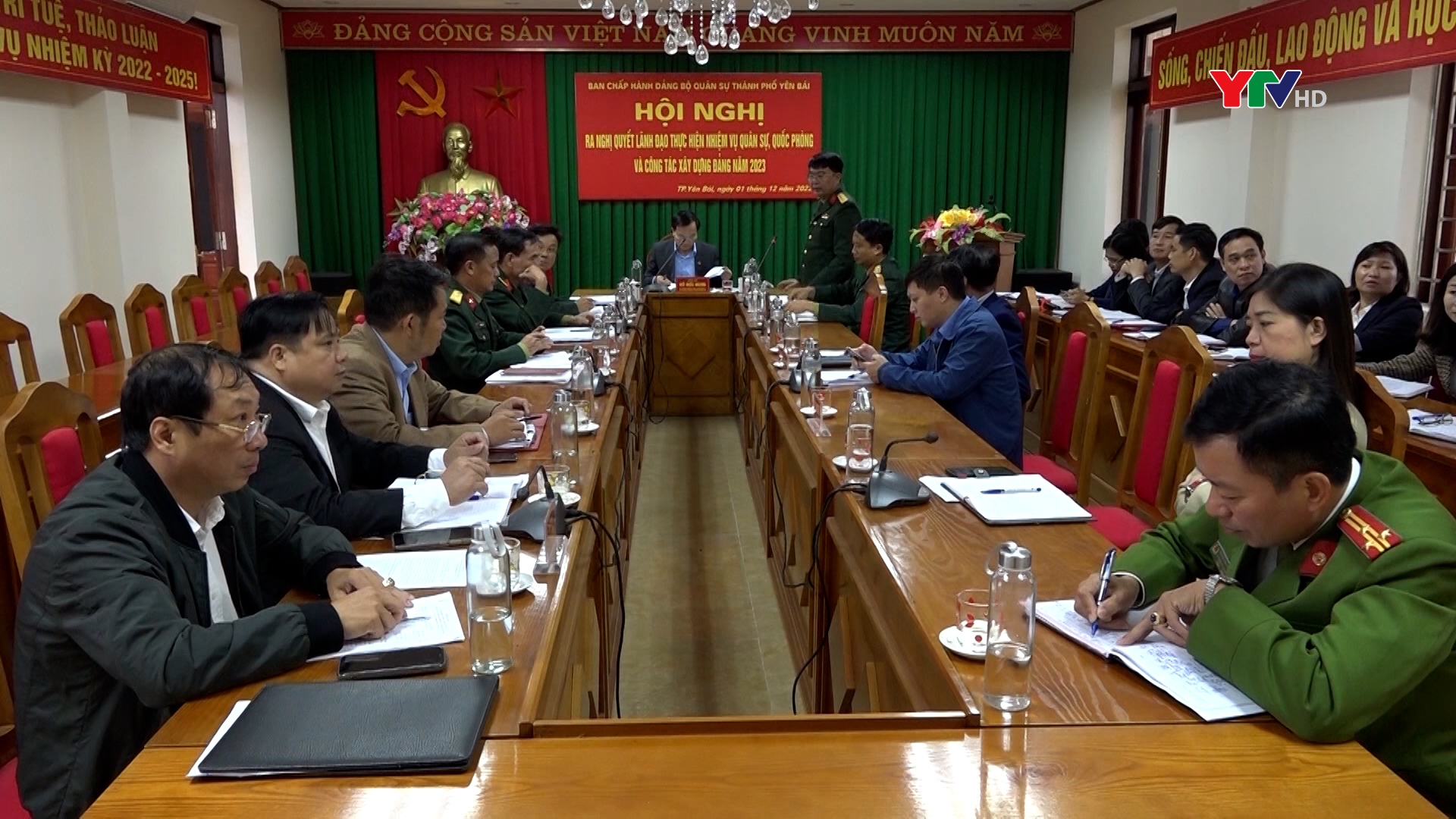 Đảng ủy Quân sự thành phố Yên Bái và Trạm Tấu ra Nghị quyết lãnh đạo nhiệm vụ quân sự, quốc phòng và công tác xây dựng Đảng năm 2023